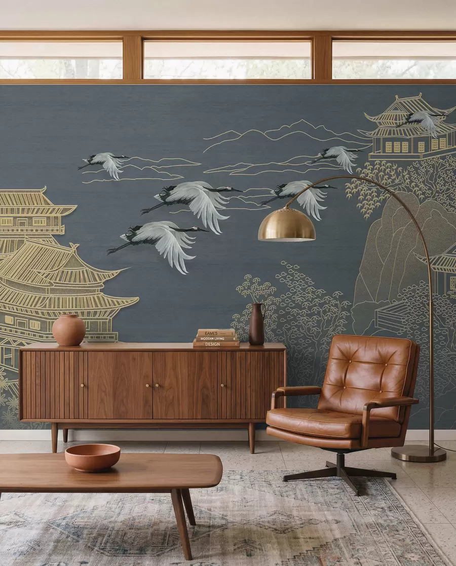 wall murals Ždralovi i pagode u38720