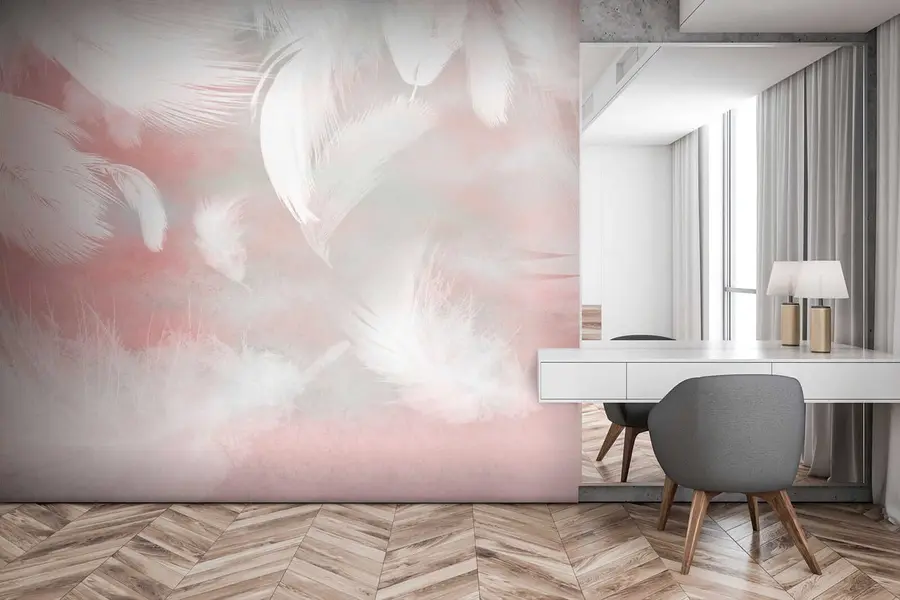 wall murals Ружичасти, облак и уметност u41755