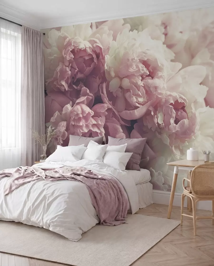 wall murals Božuri u lila boji u44746