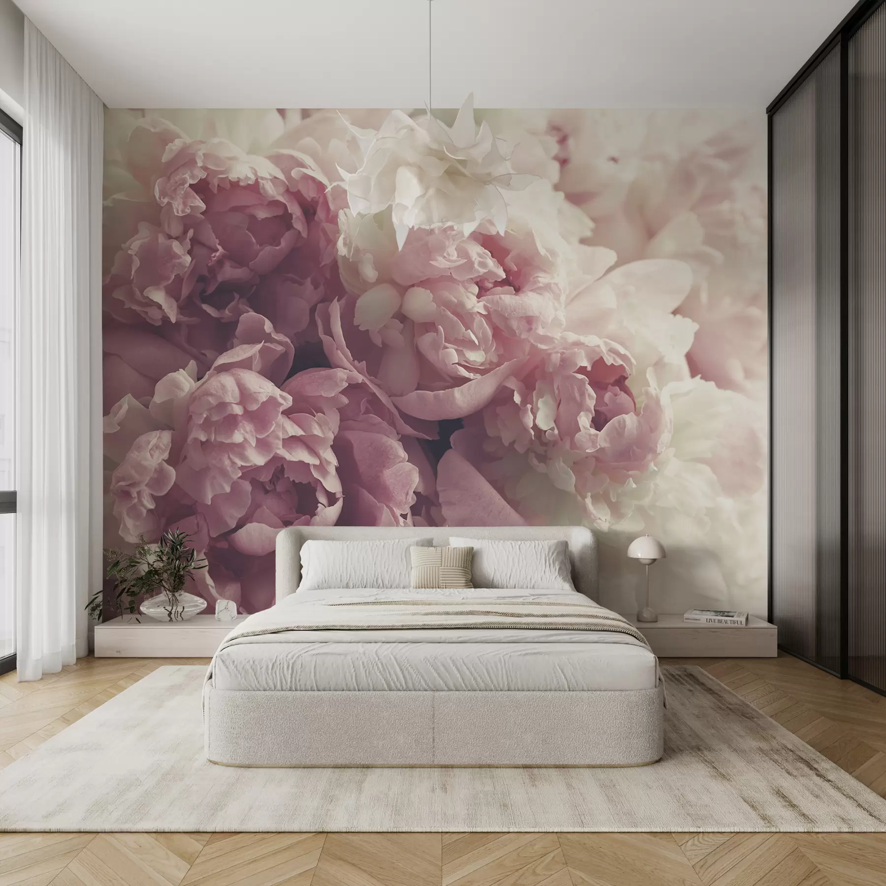 wall murals Цвет, латица и ружичаста u44746