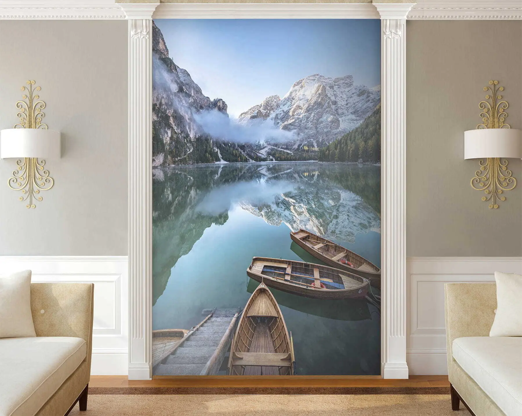 wall murals Вода, небо и планина u44826