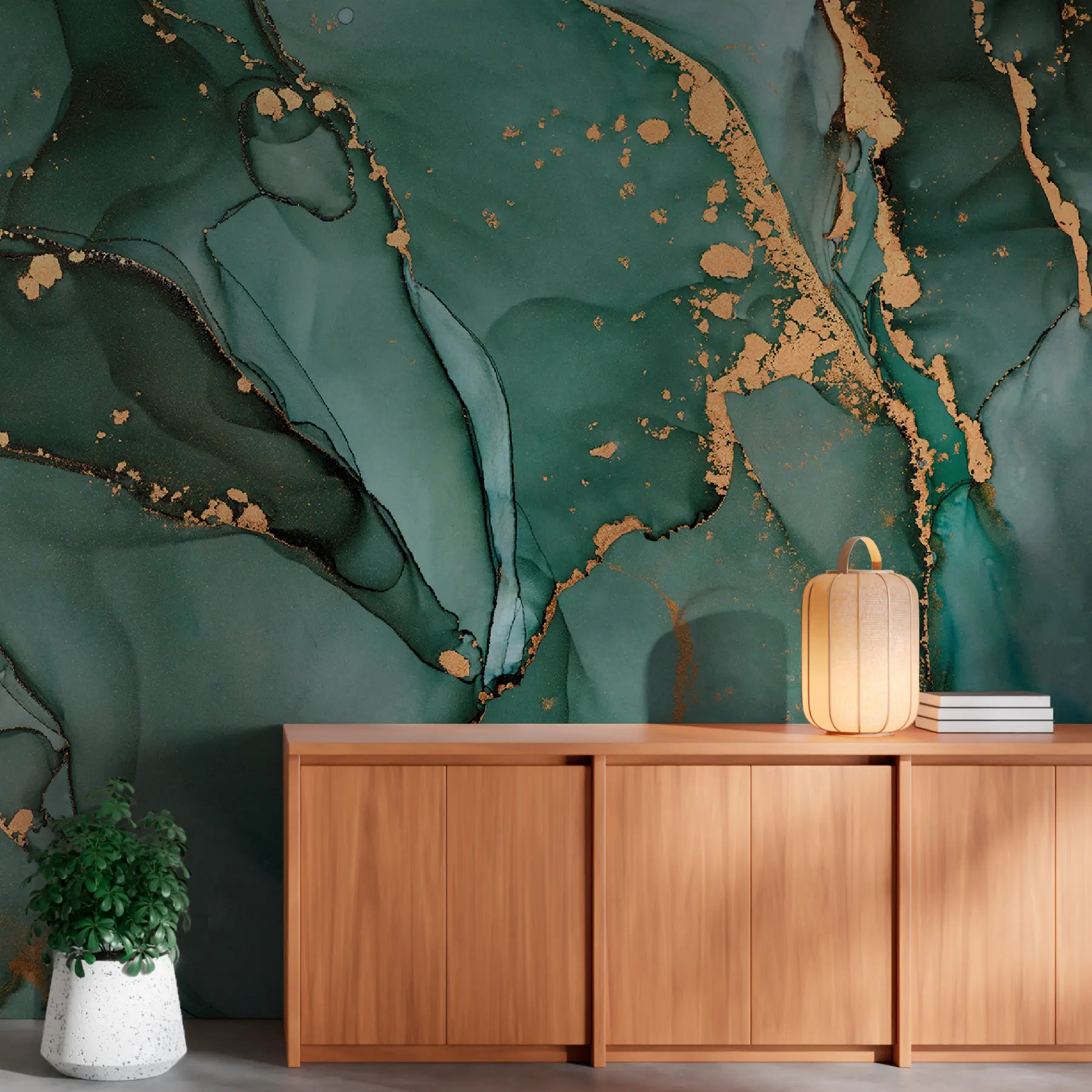 wall murals Зелени мермер u50235