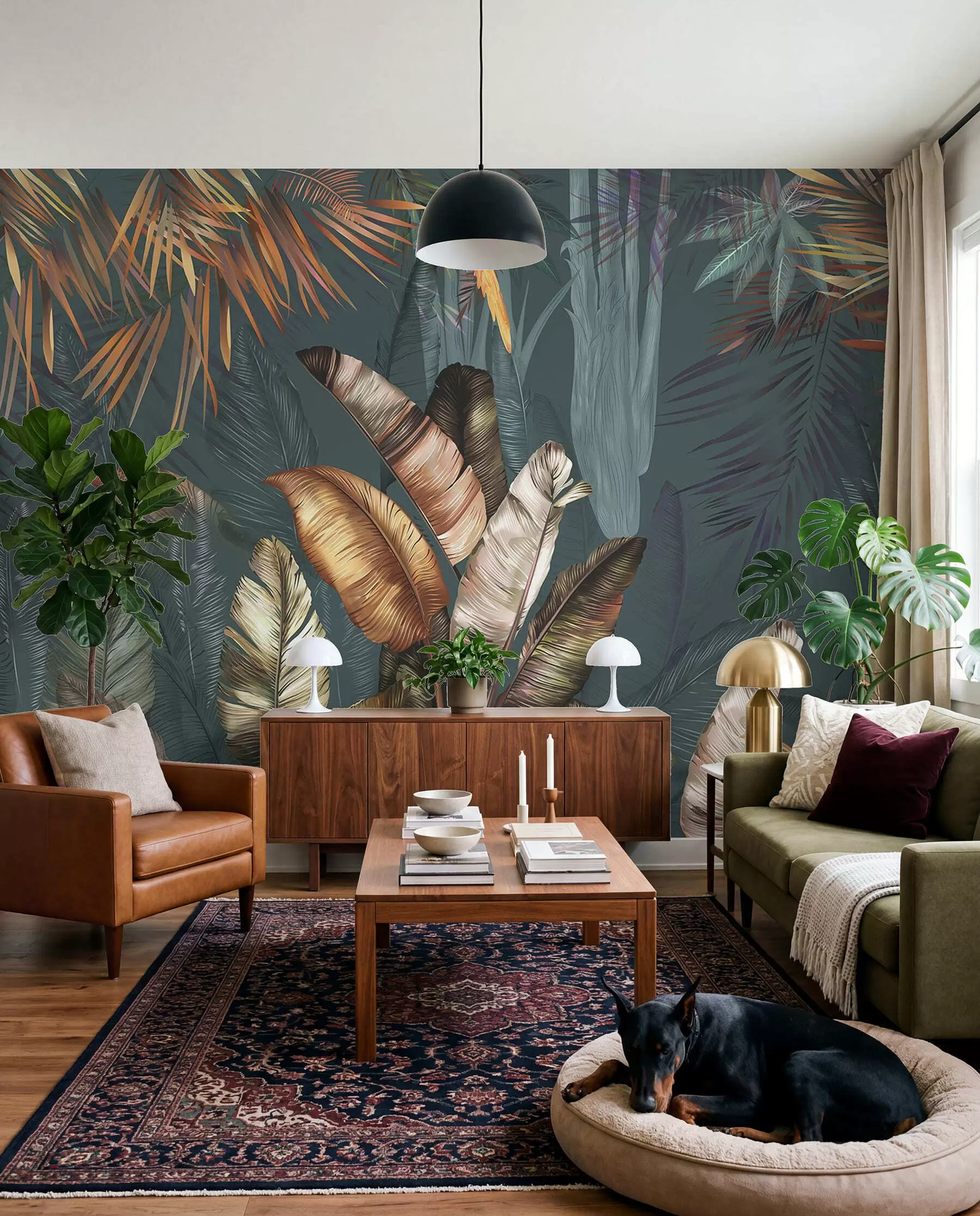 wall murals Zlatasti tropi u50468