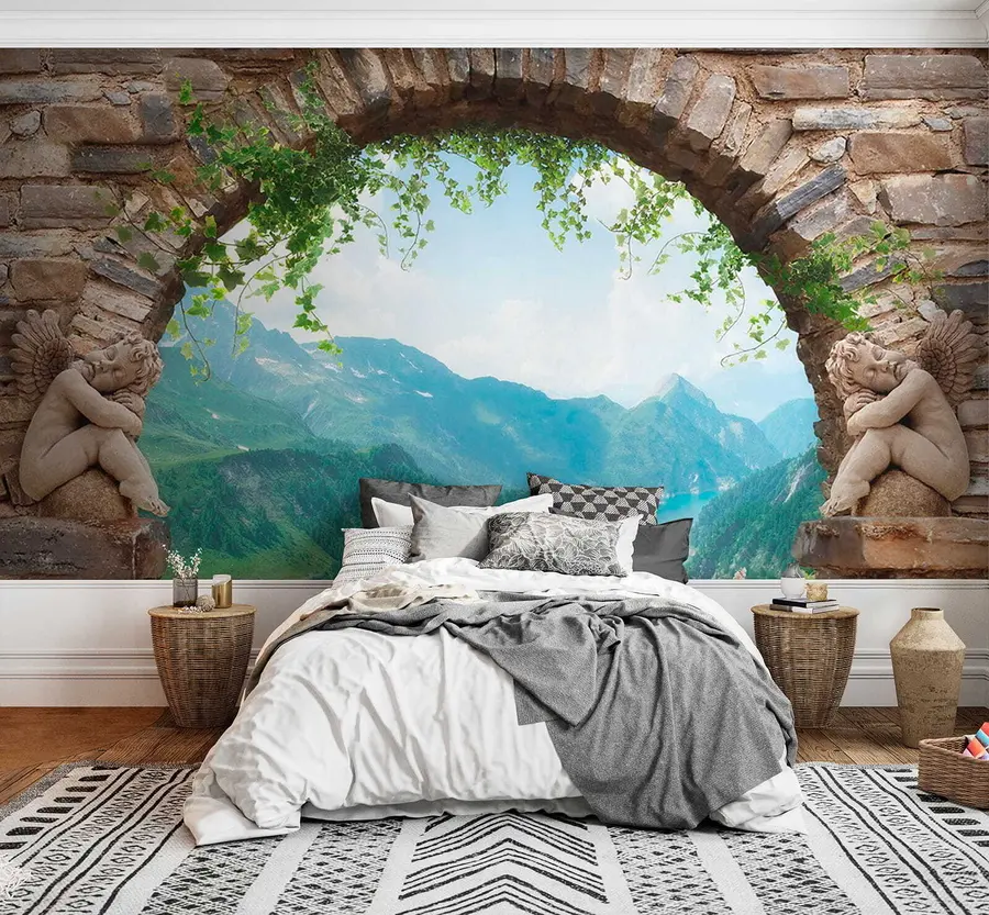 wall murals Лук са погледом на планине u52506