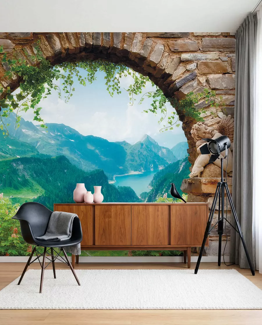 wall murals Лук са погледом на планине u52506