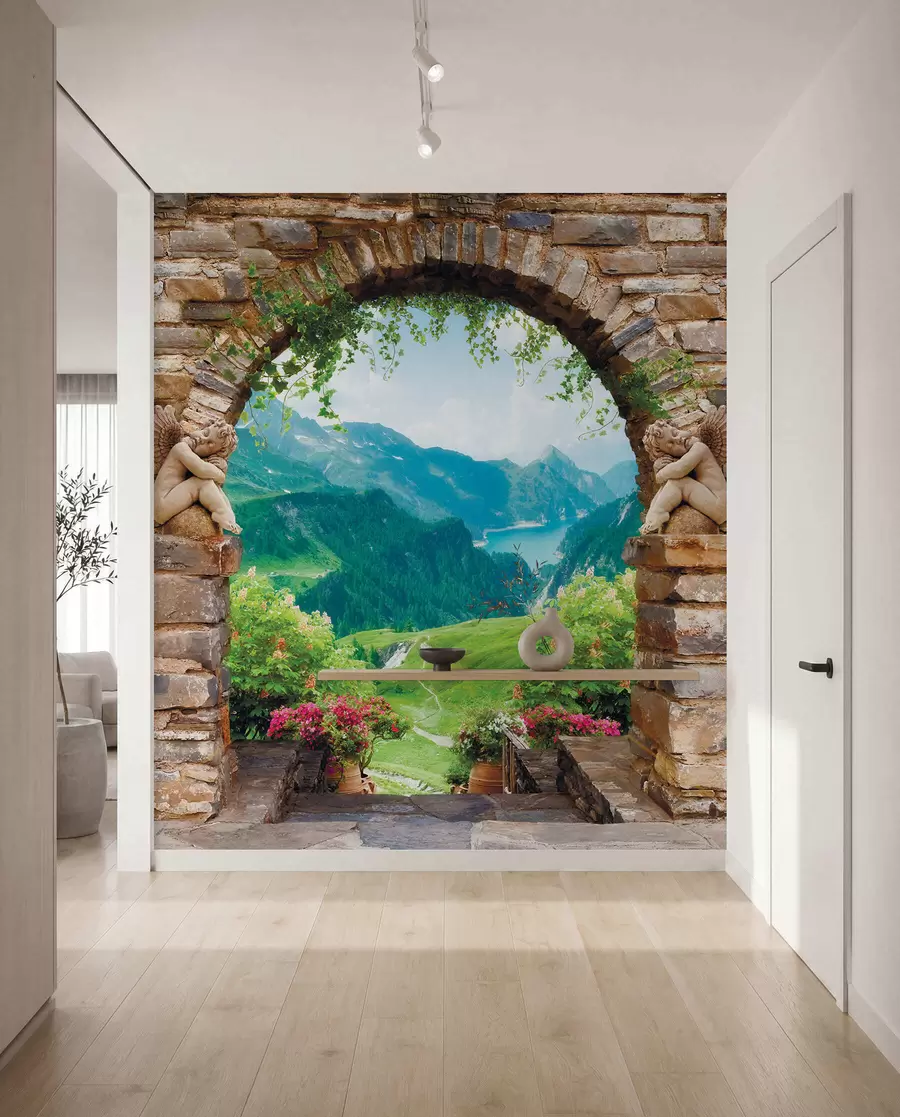 wall murals Лук са погледом на планине u52506