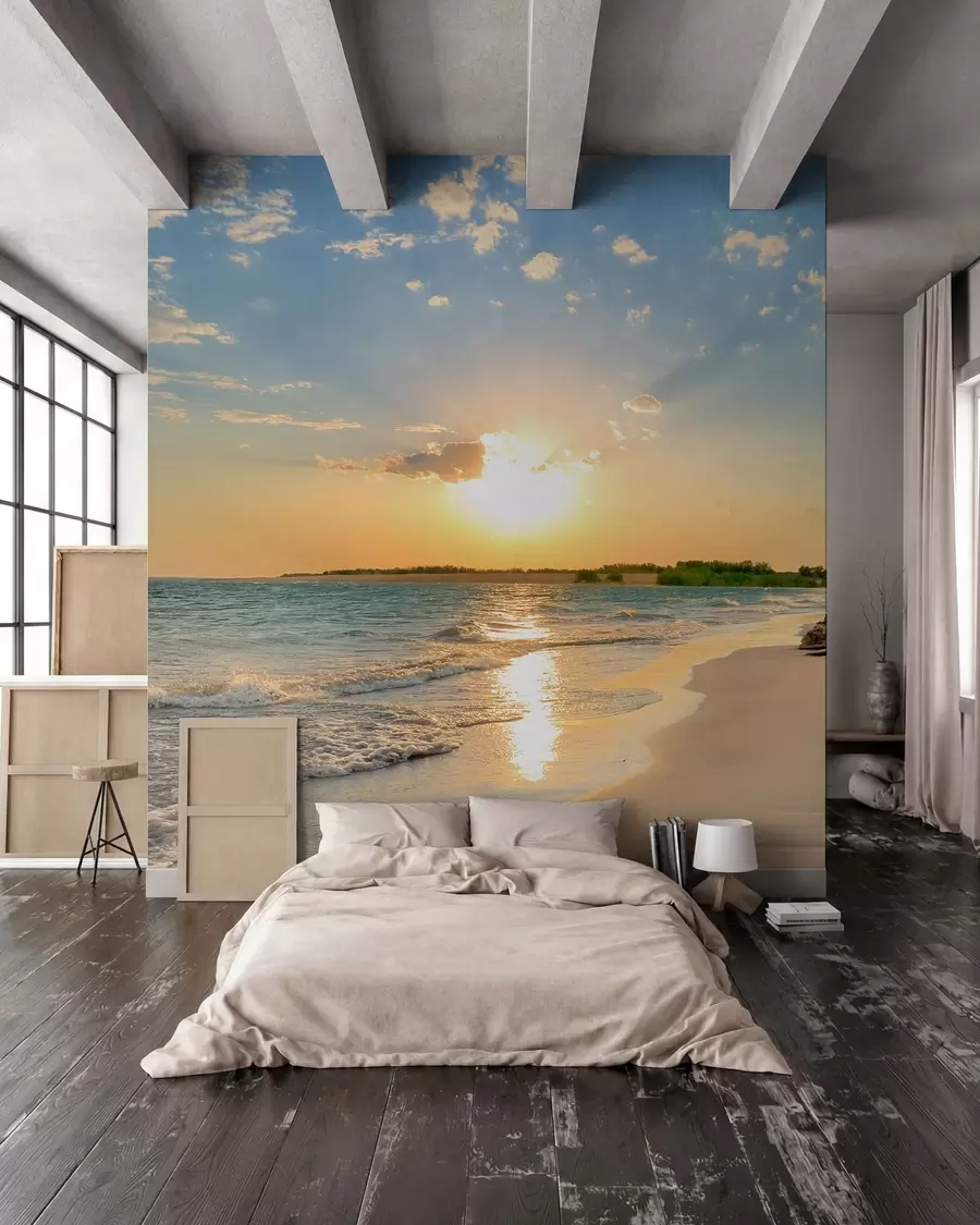 wall murals Zalazak sunca duž obale u53408