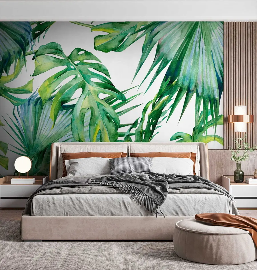 wall murals Сочно лишће палме u53522