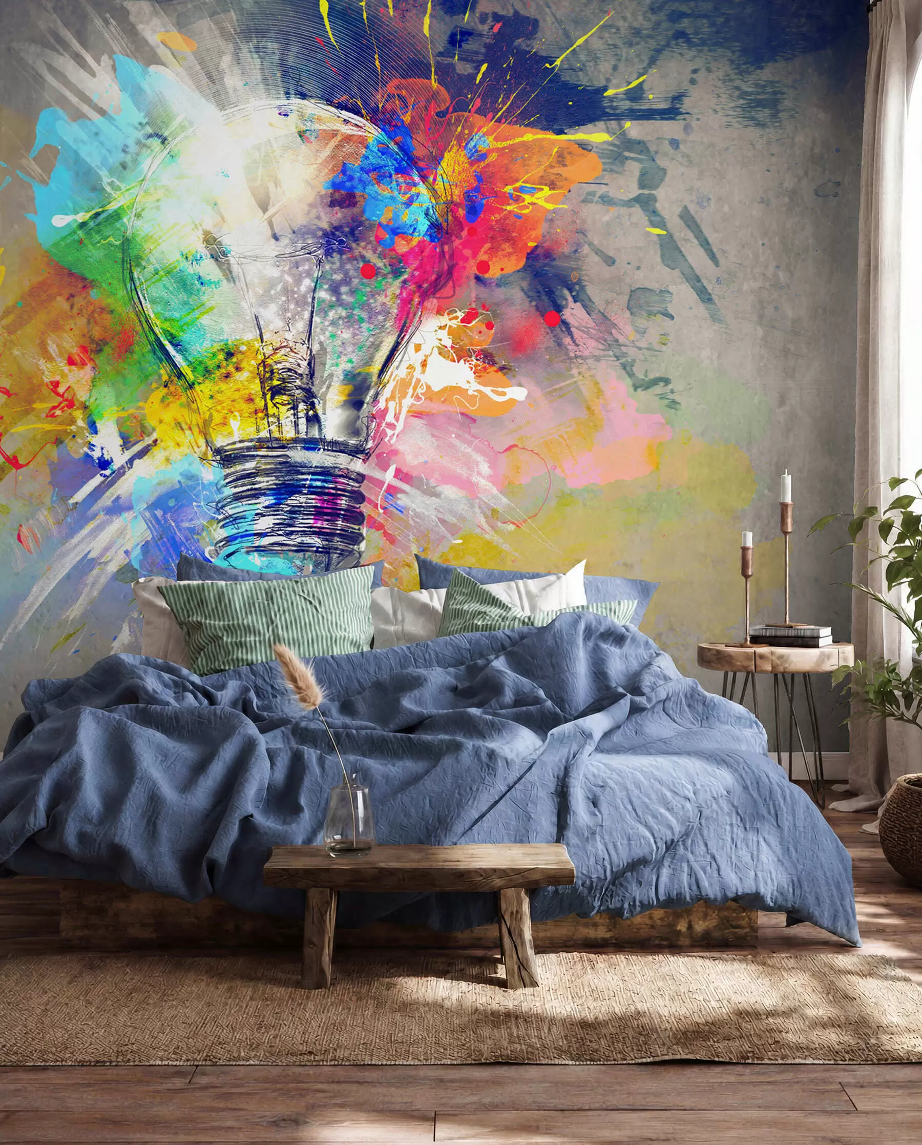 wall murals Sjajna ideja u bojama u53882