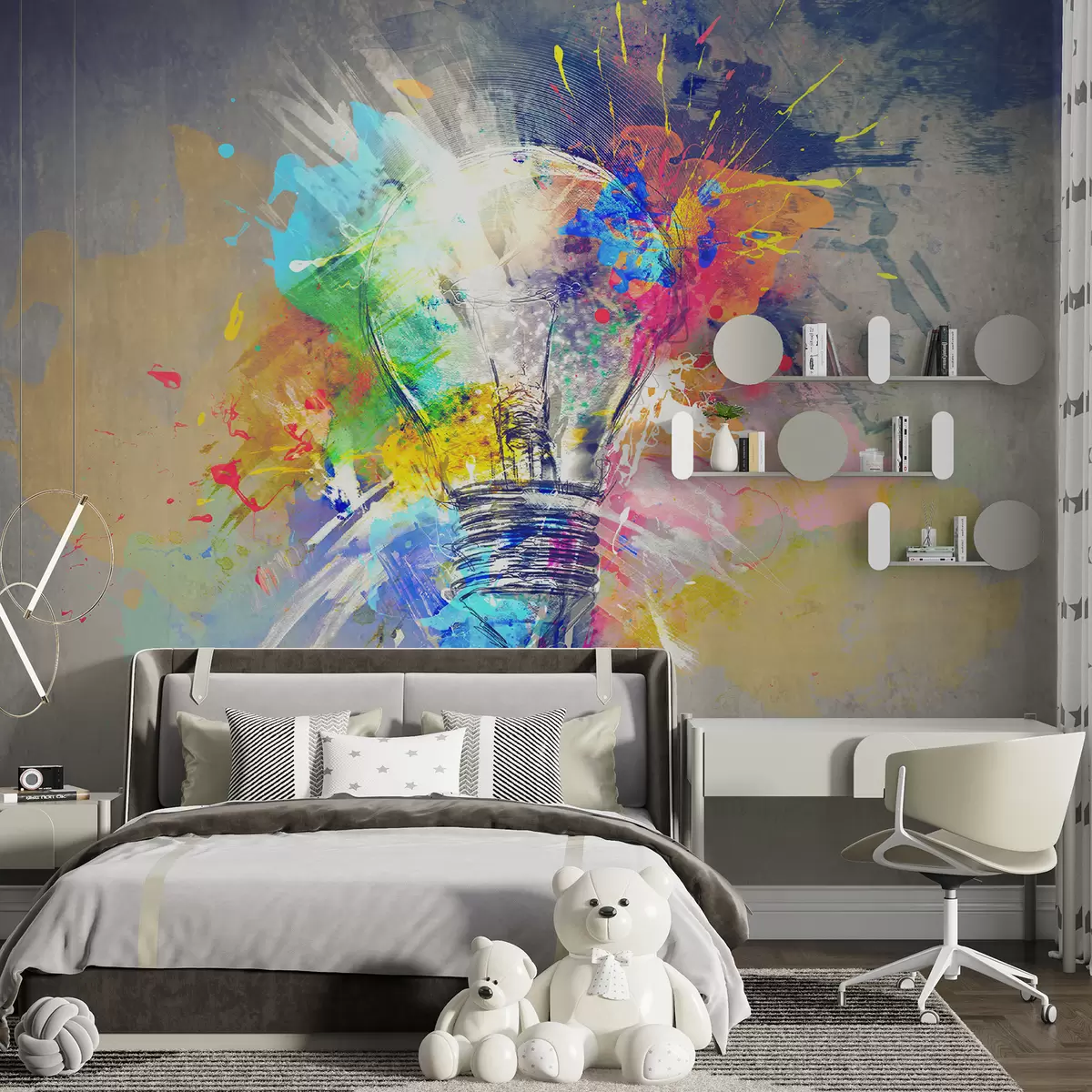 wall murals Sjajna ideja u bojama u53882