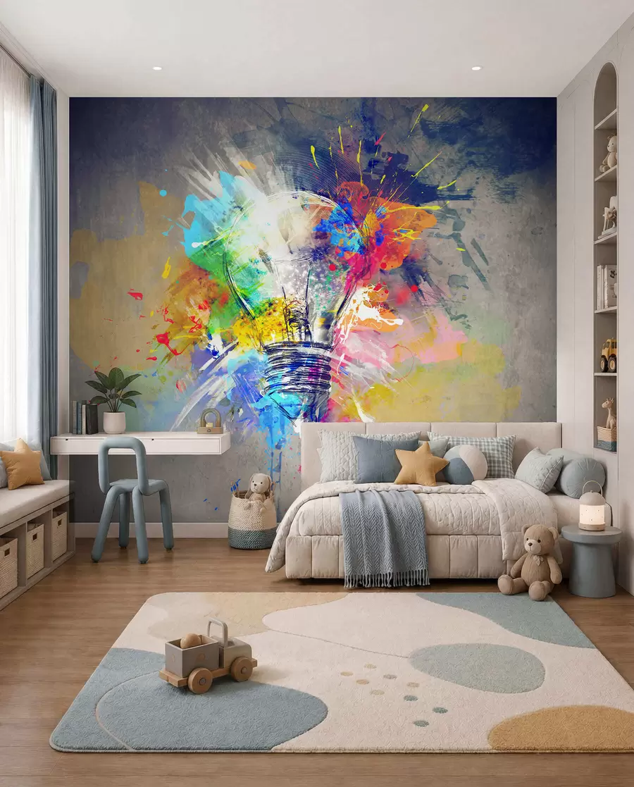 wall murals Sjajna ideja u bojama u53882