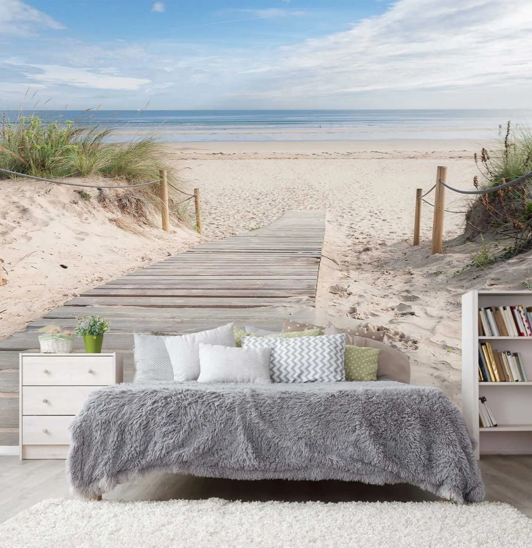 wall murals Пут до пешчане плаже u54357