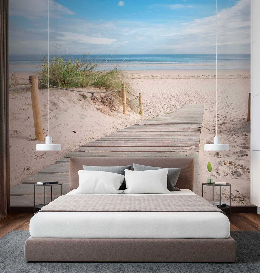 wall murals Пут до пешчане плаже u54357