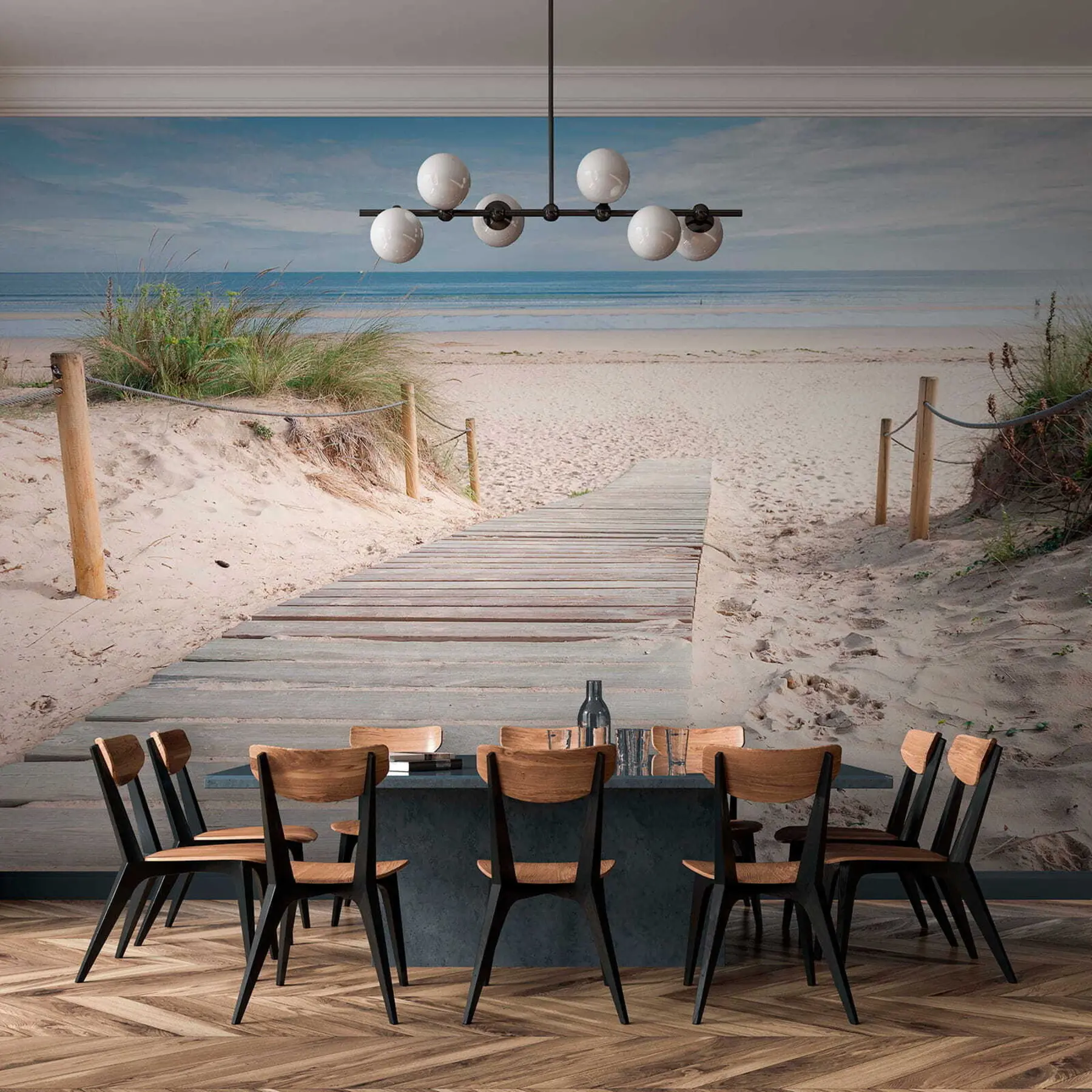 wall murals Пут до пешчане плаже u54357