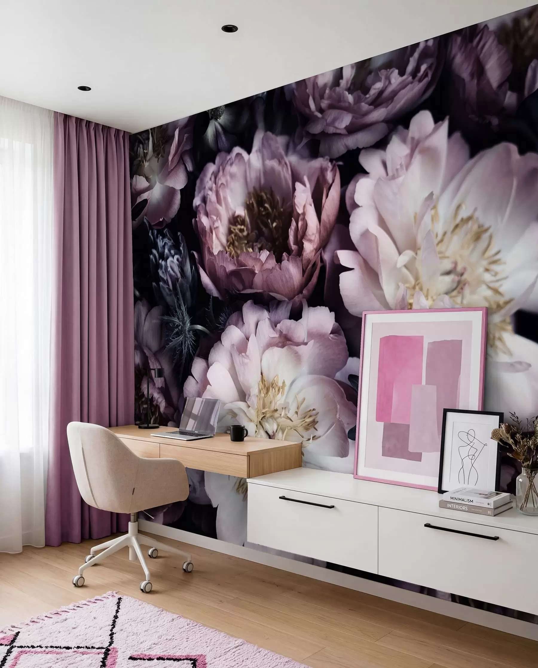 wall murals Пеониес u55074