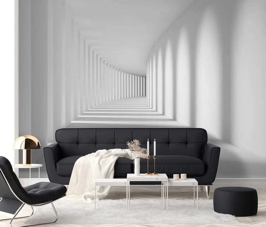 wall murals Сива, уметност и паралелно u55301