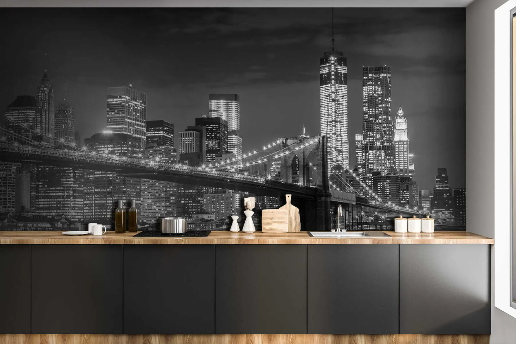 wall murals Вода, небодер и зграда u56428