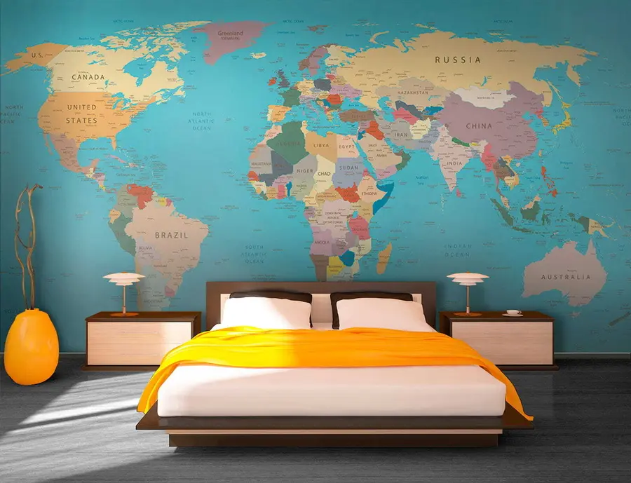 wall murals Мапа свјета u57440