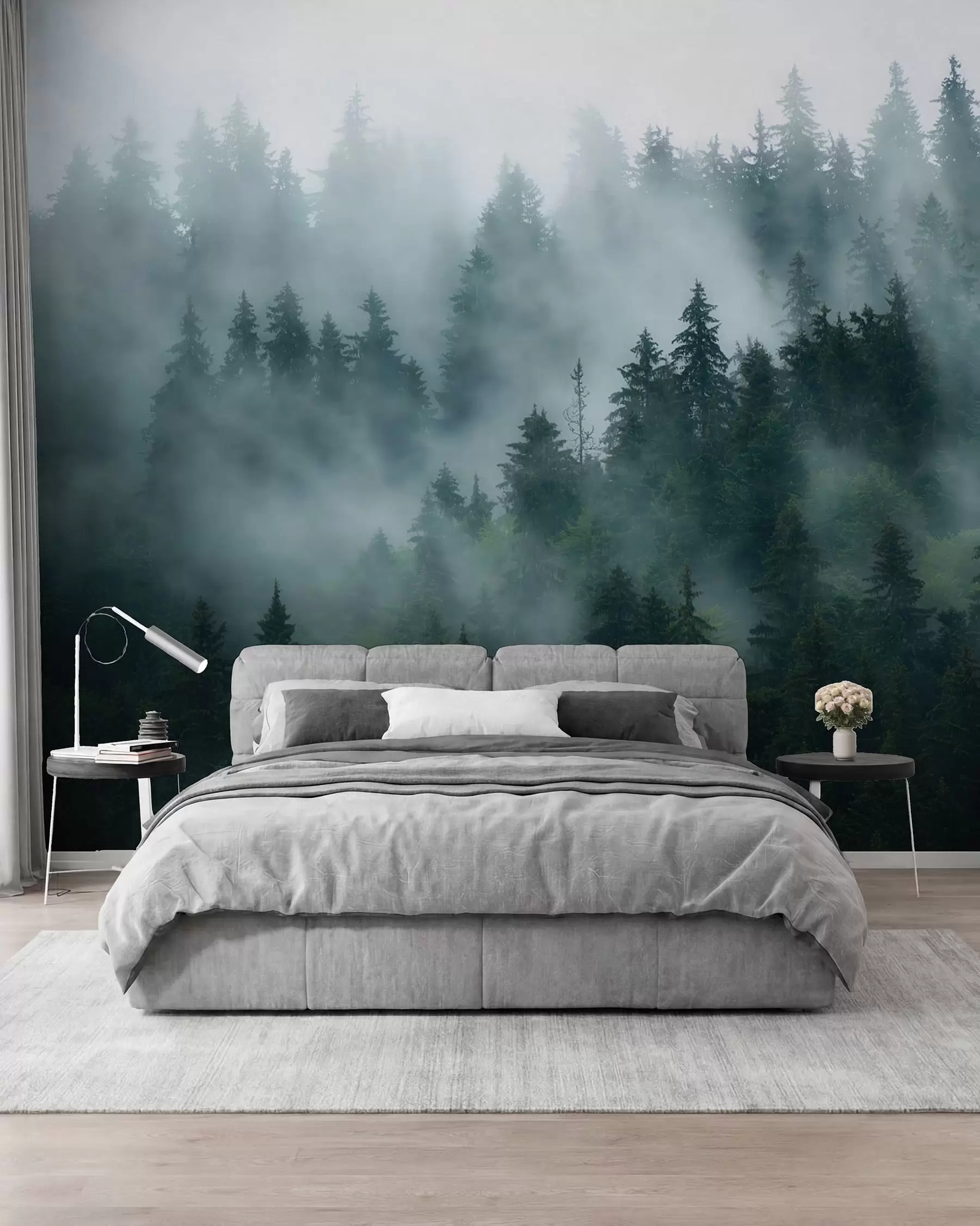 wall murals Šuma u smaragdnoj boji u57914
