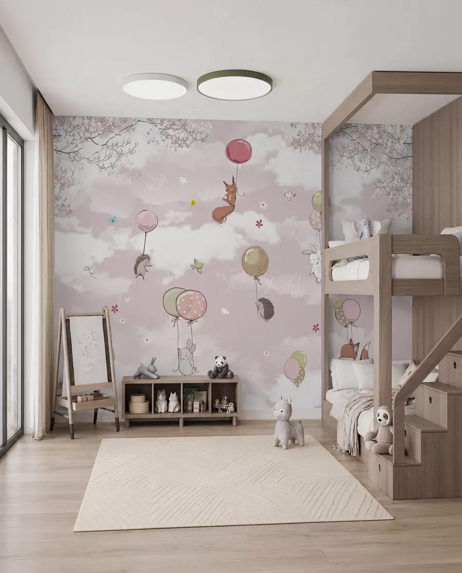 wall murals Топли балони у облацима u59963