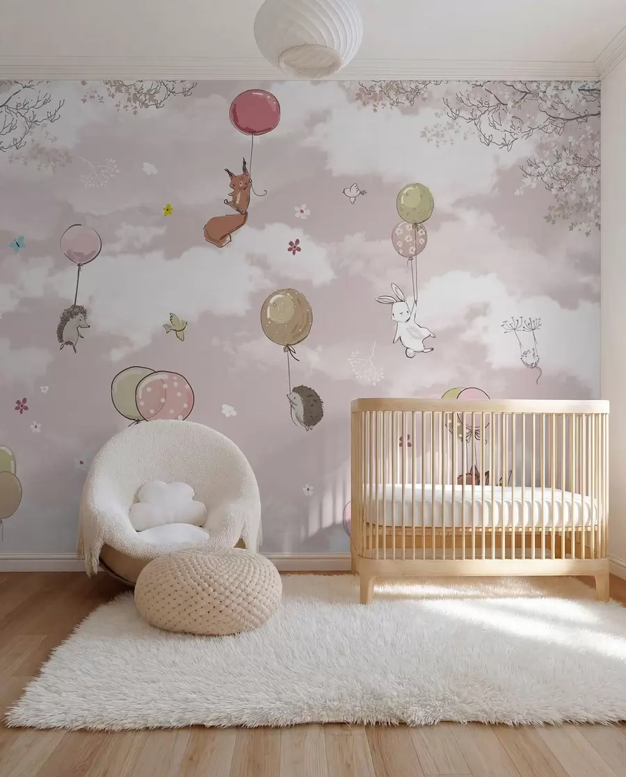 wall murals Топли балони у облацима u59963