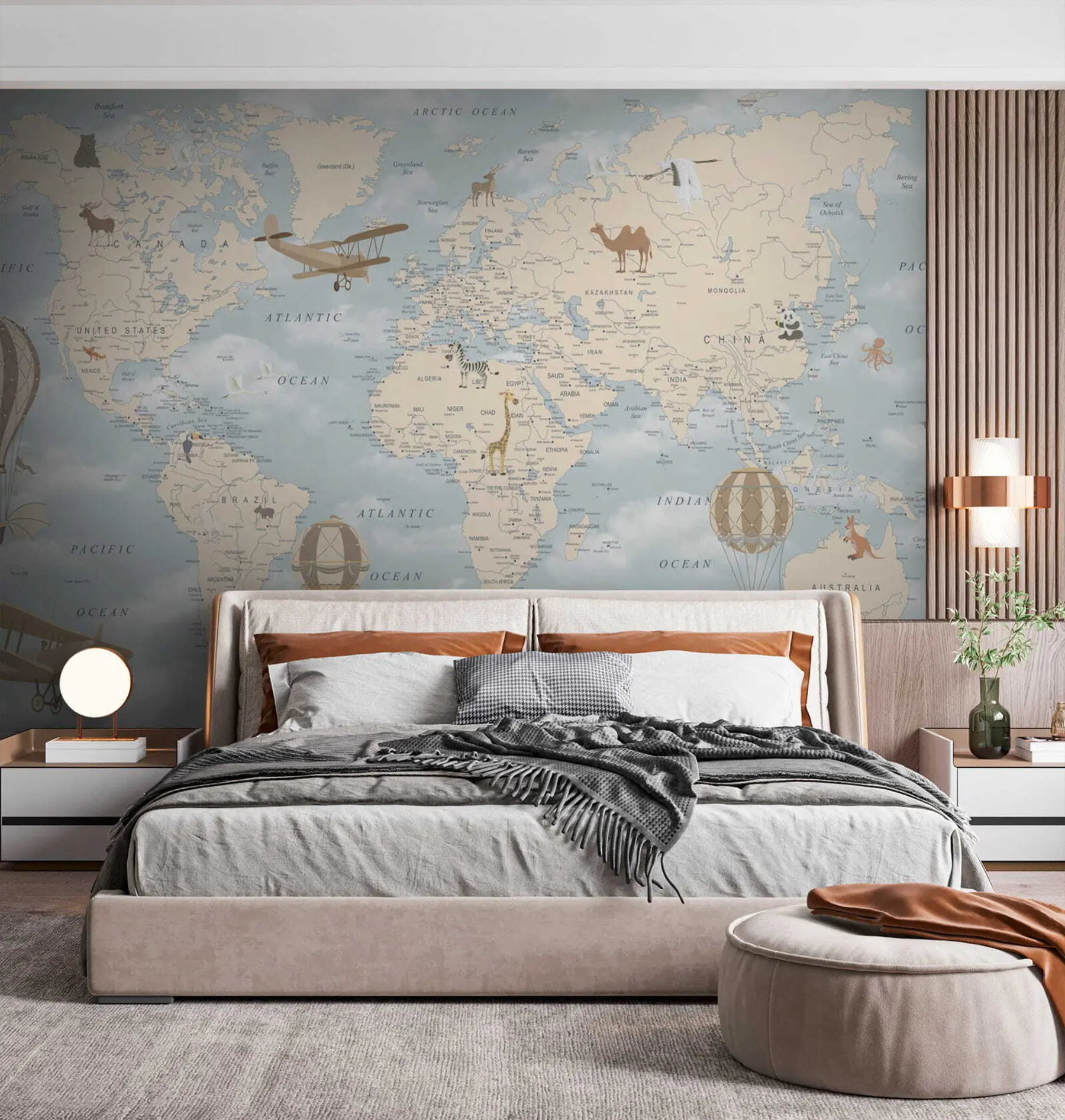 wall murals Свет, карта и атлас u60135