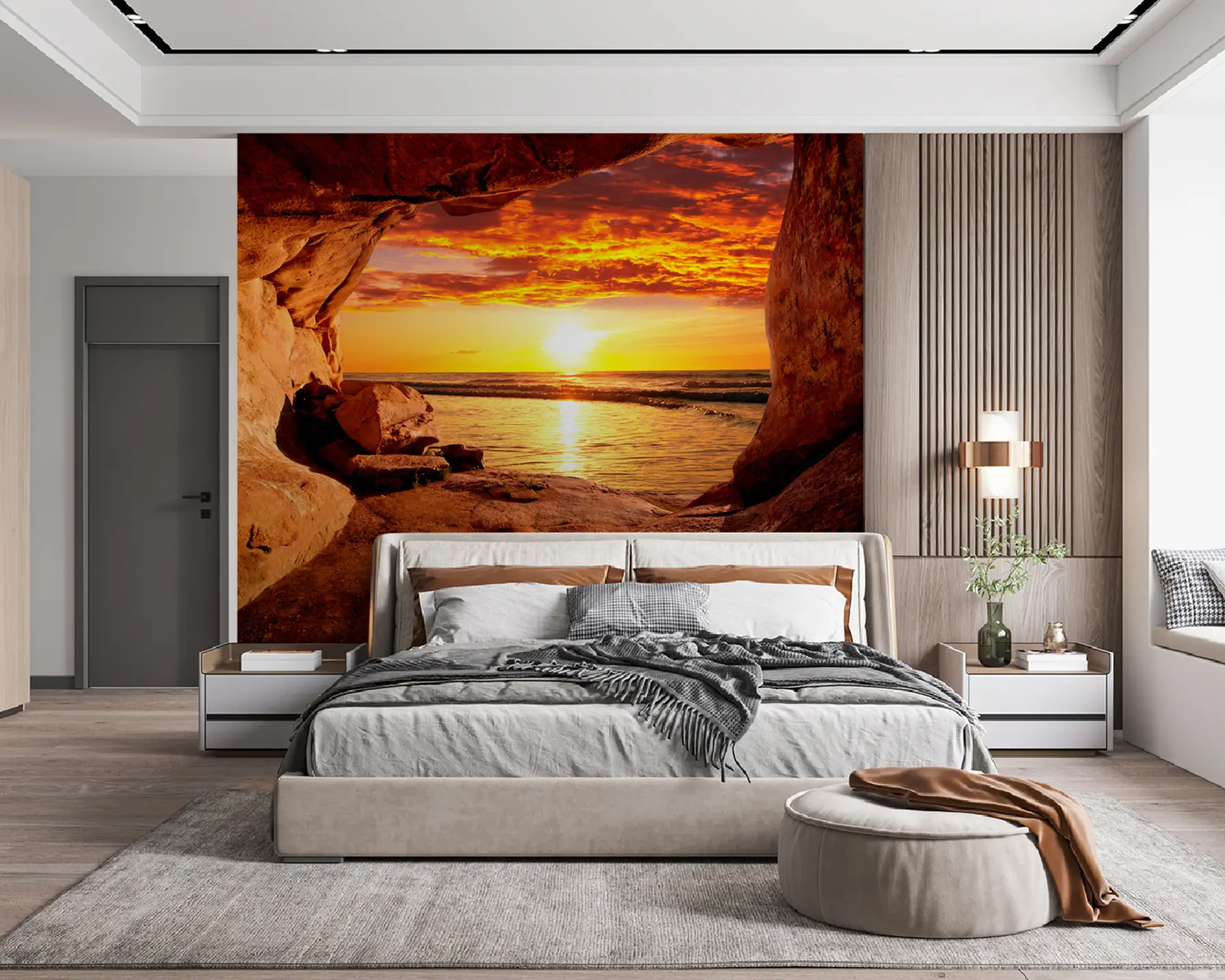 wall murals Залазак сунца у стијенама u60242