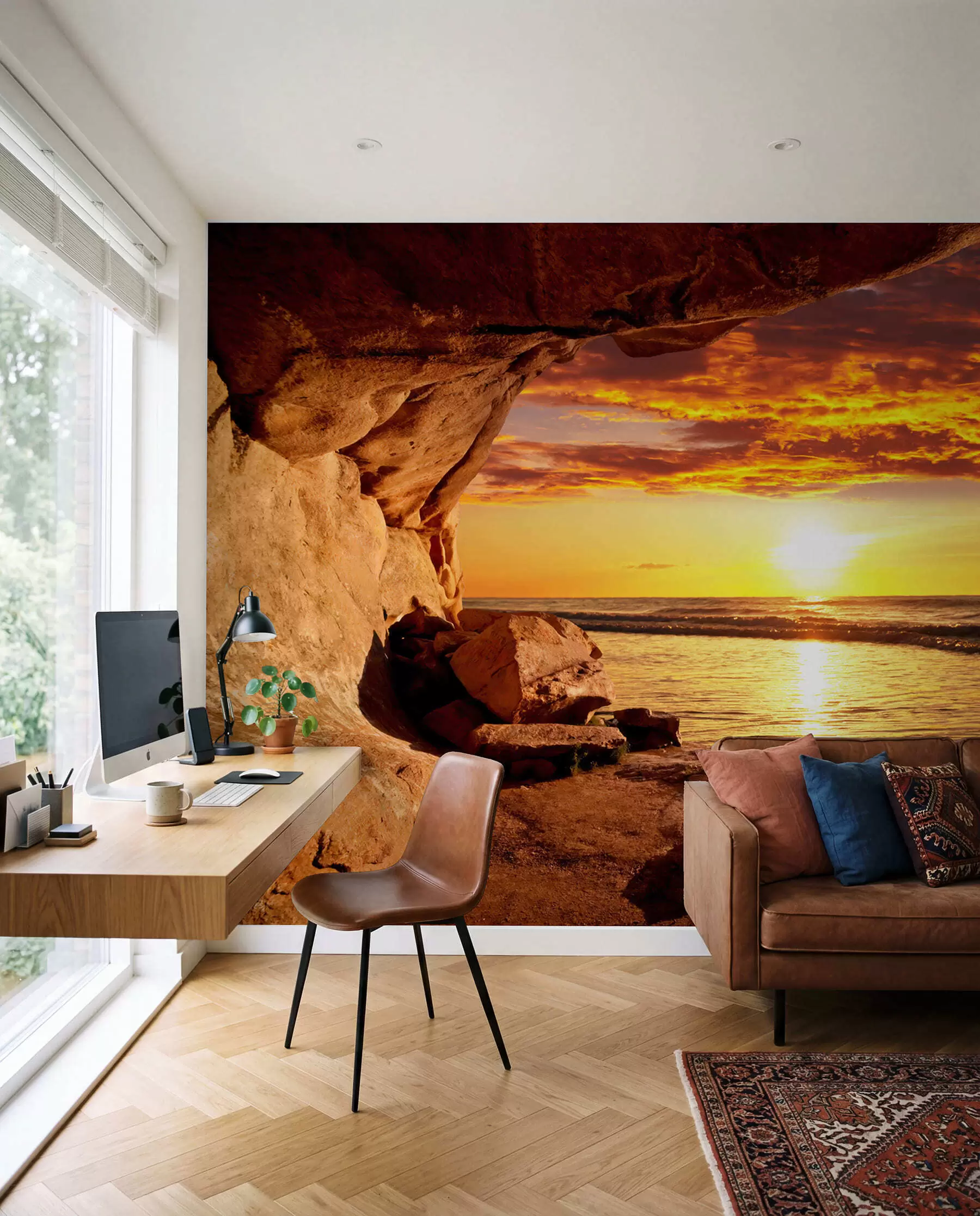 wall murals Zalazak sunca među stijenama u60242