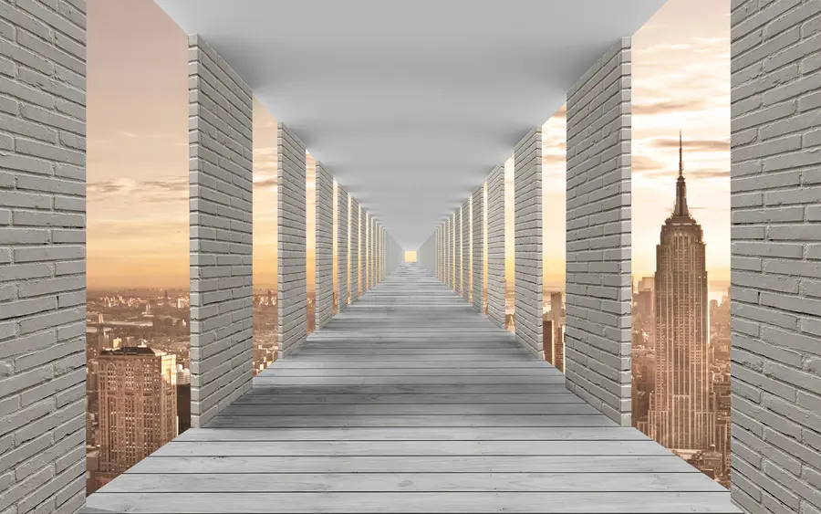 wall murals Тунел са погледом на Њујорк u59788