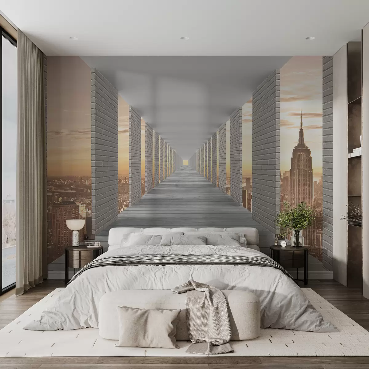 wall murals Тунел са погледом на Њујорк u59788