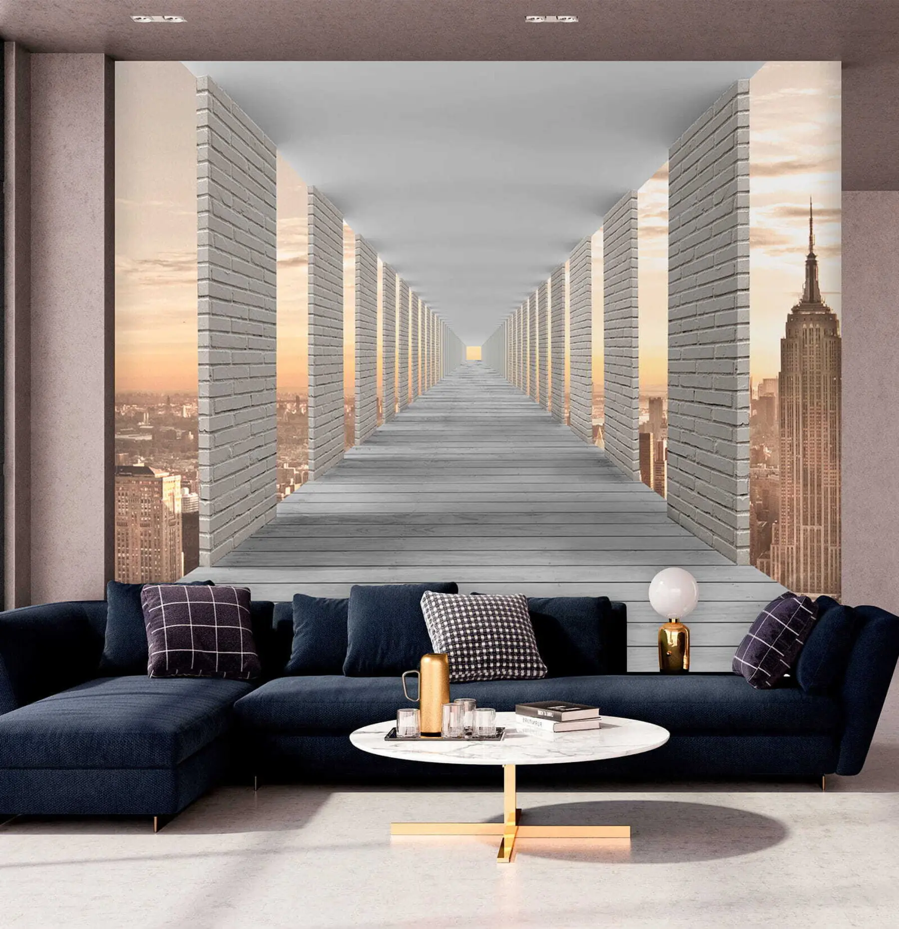 wall murals Тунел са погледом на Њујорк u59788