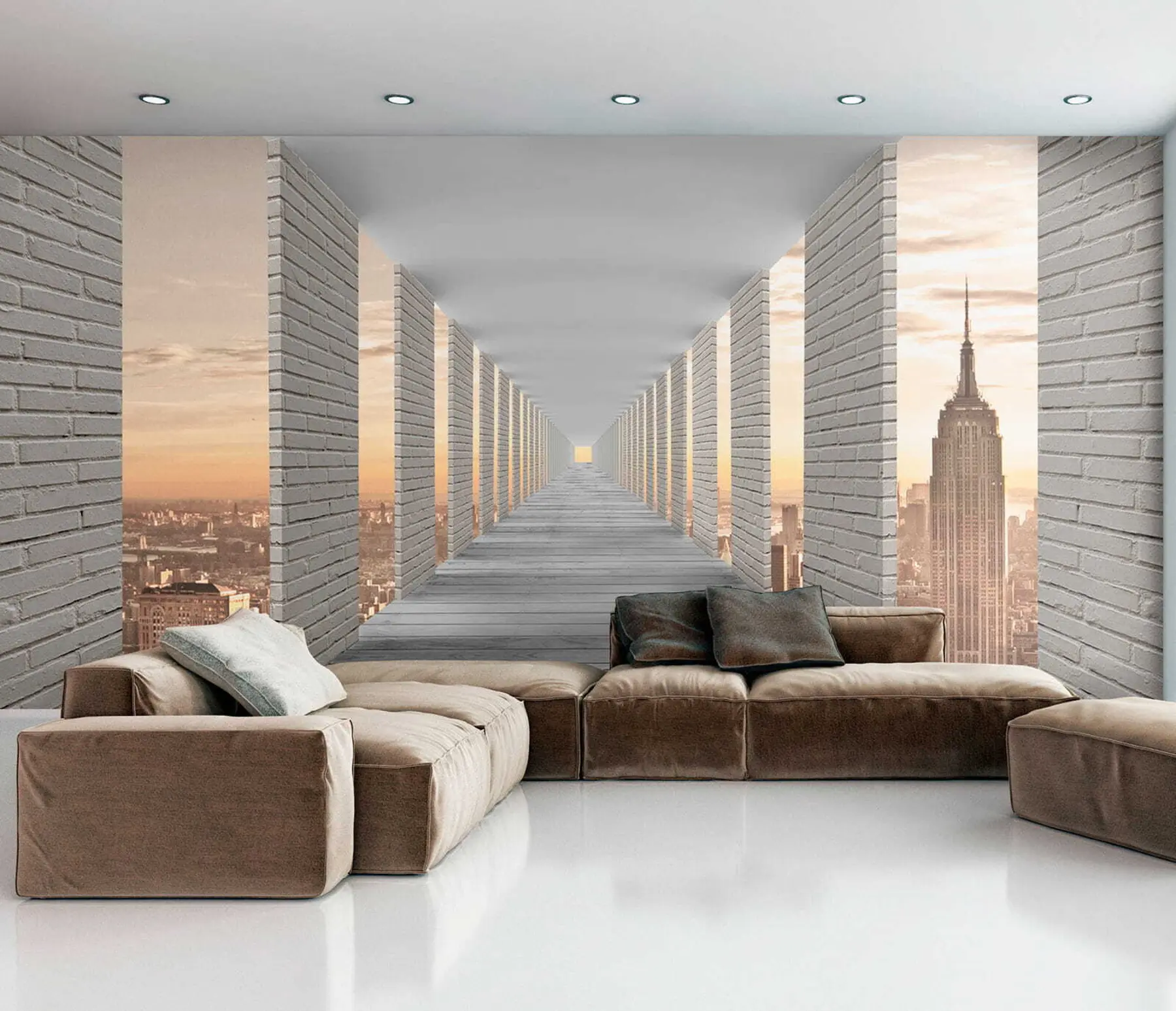 wall murals Тунел са погледом на Њујорк u59788