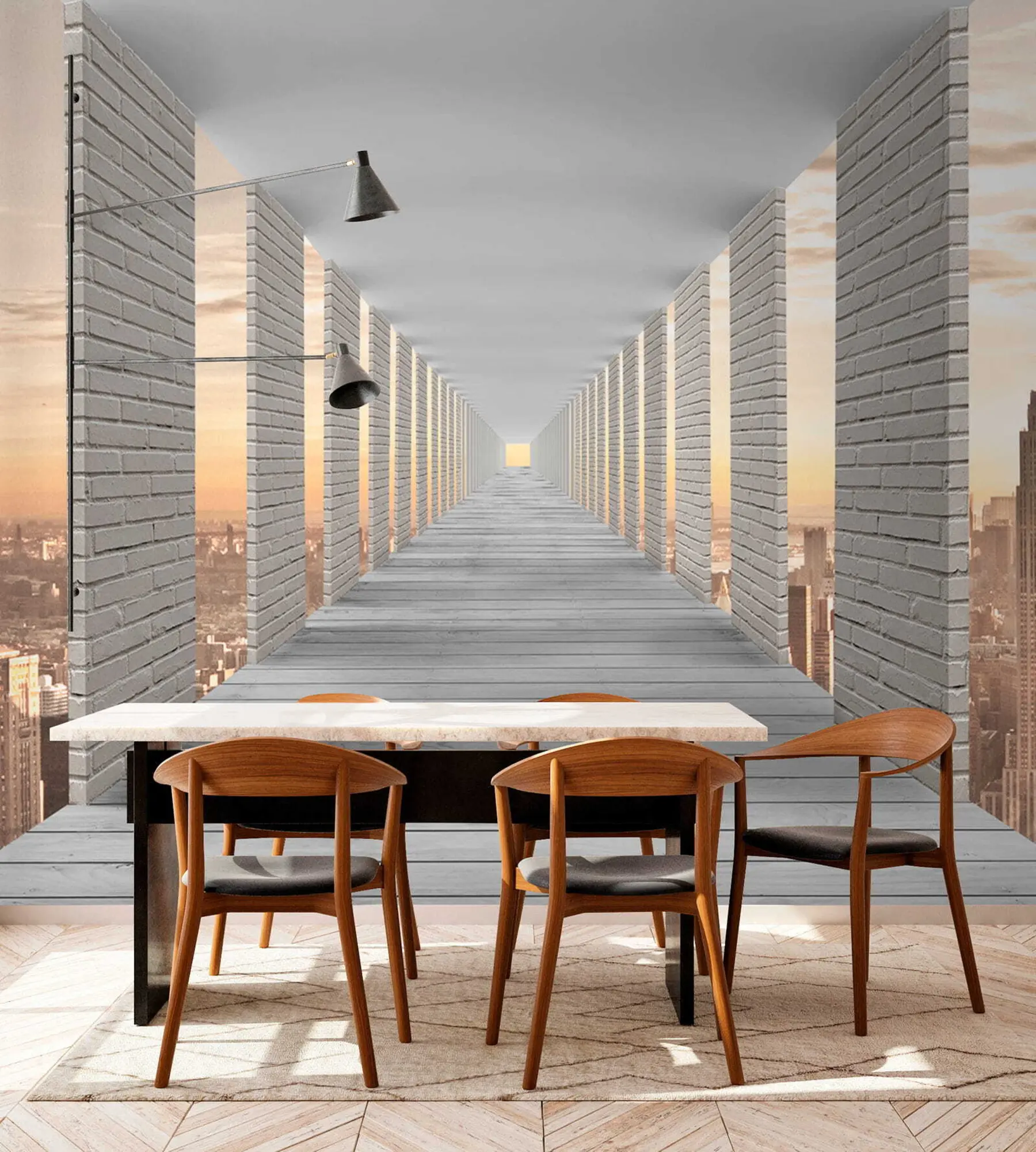 wall murals Тунел са погледом на Њујорк u59788