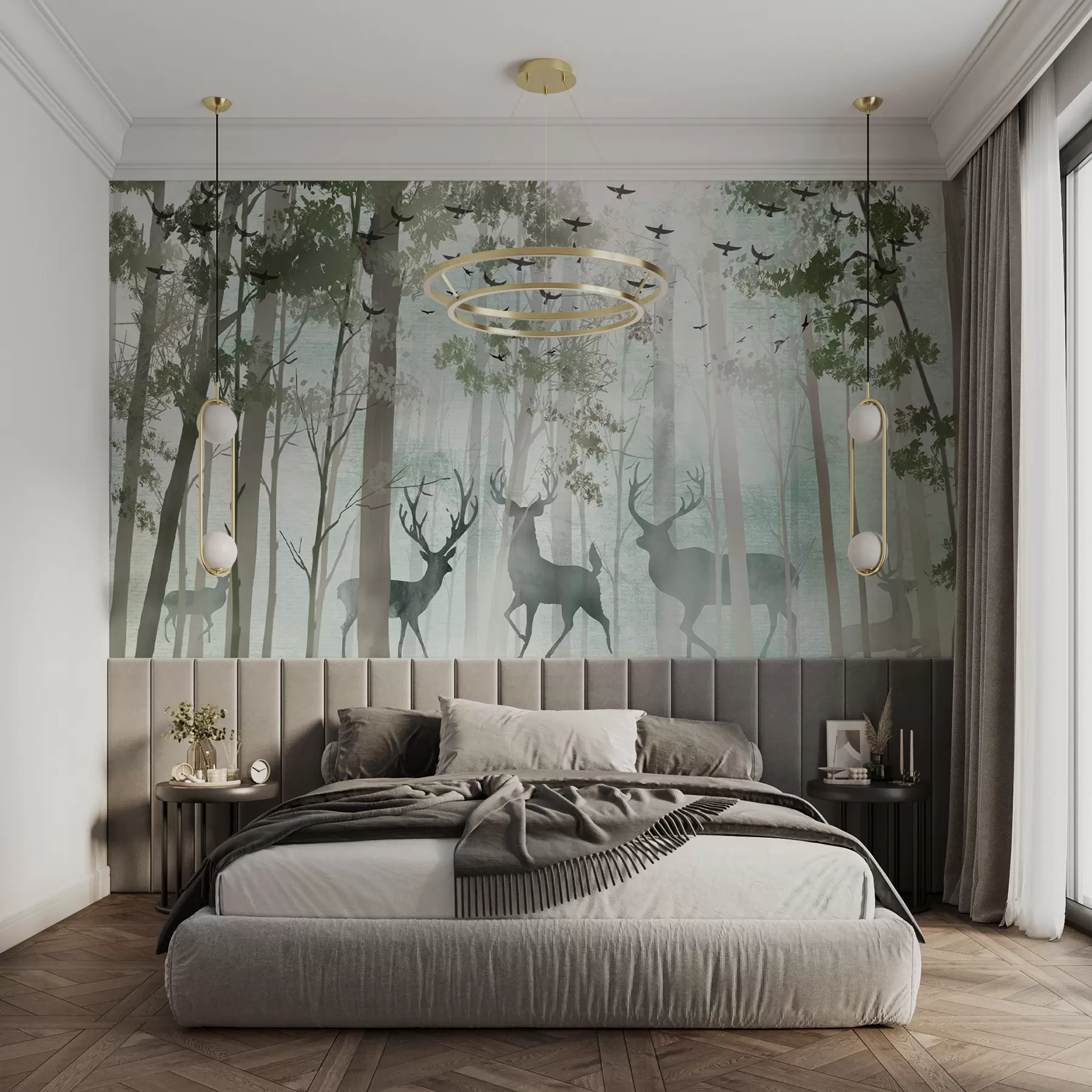 wall murals Јелен у шуми u66152