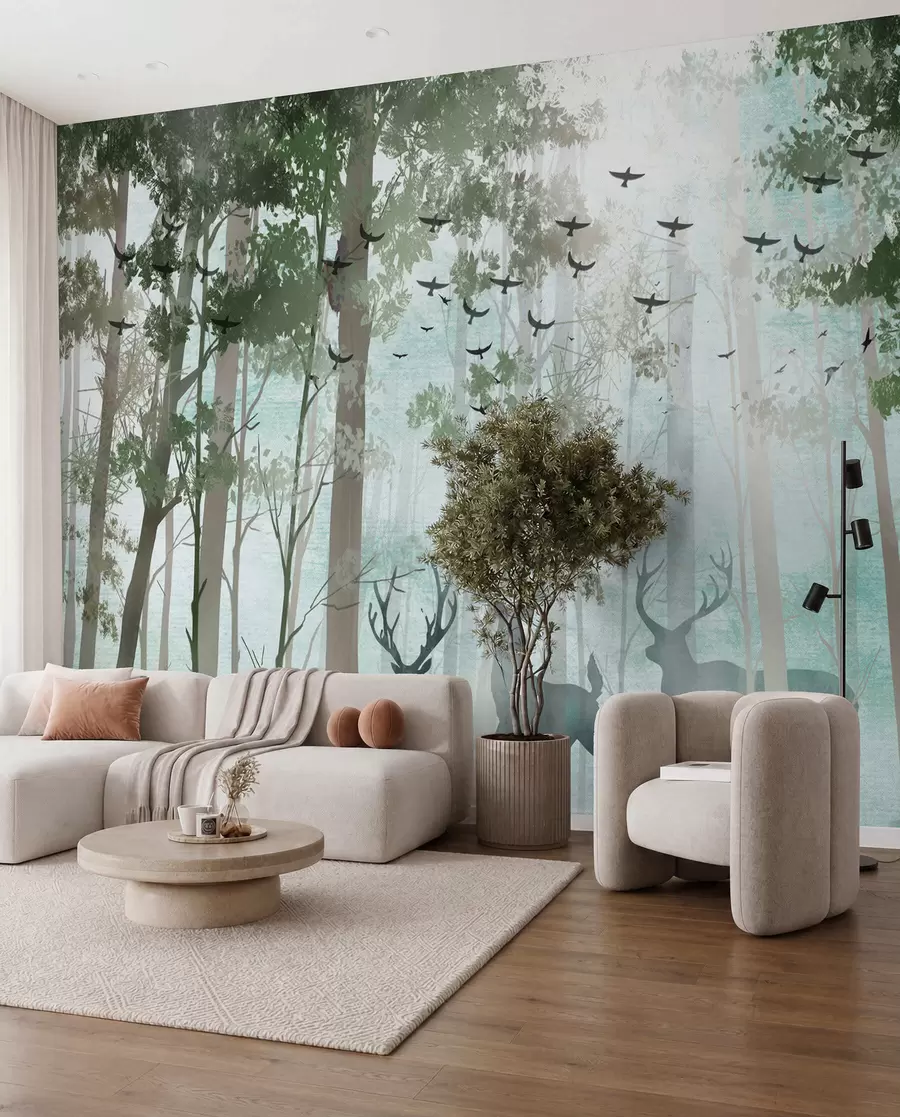 wall murals Јелен у шуми u66152