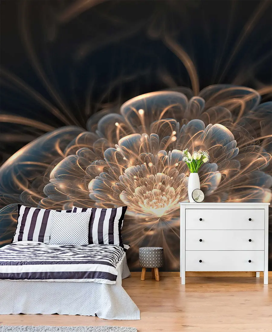 wall murals Цртеж са светлом на тамној позадини u59705