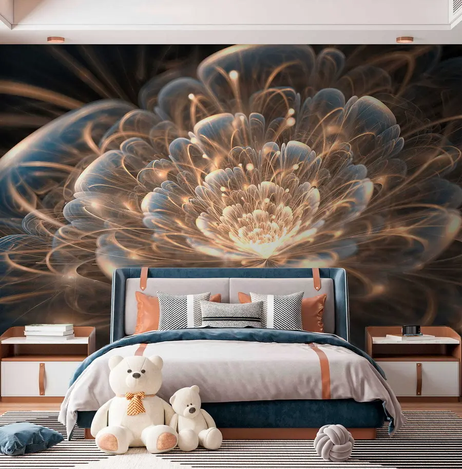 wall murals Цртеж са светлом на тамној позадини u59705