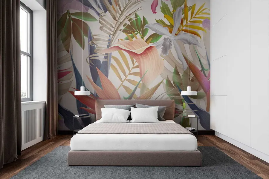 wall murals Светле тропске биљке u67199