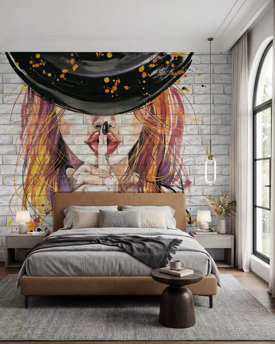 wall murals Tišina pod crnim šeširom u67648