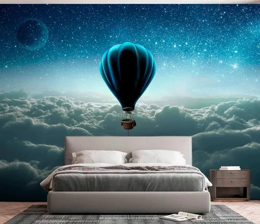 wall murals Noćni let balonom u70538