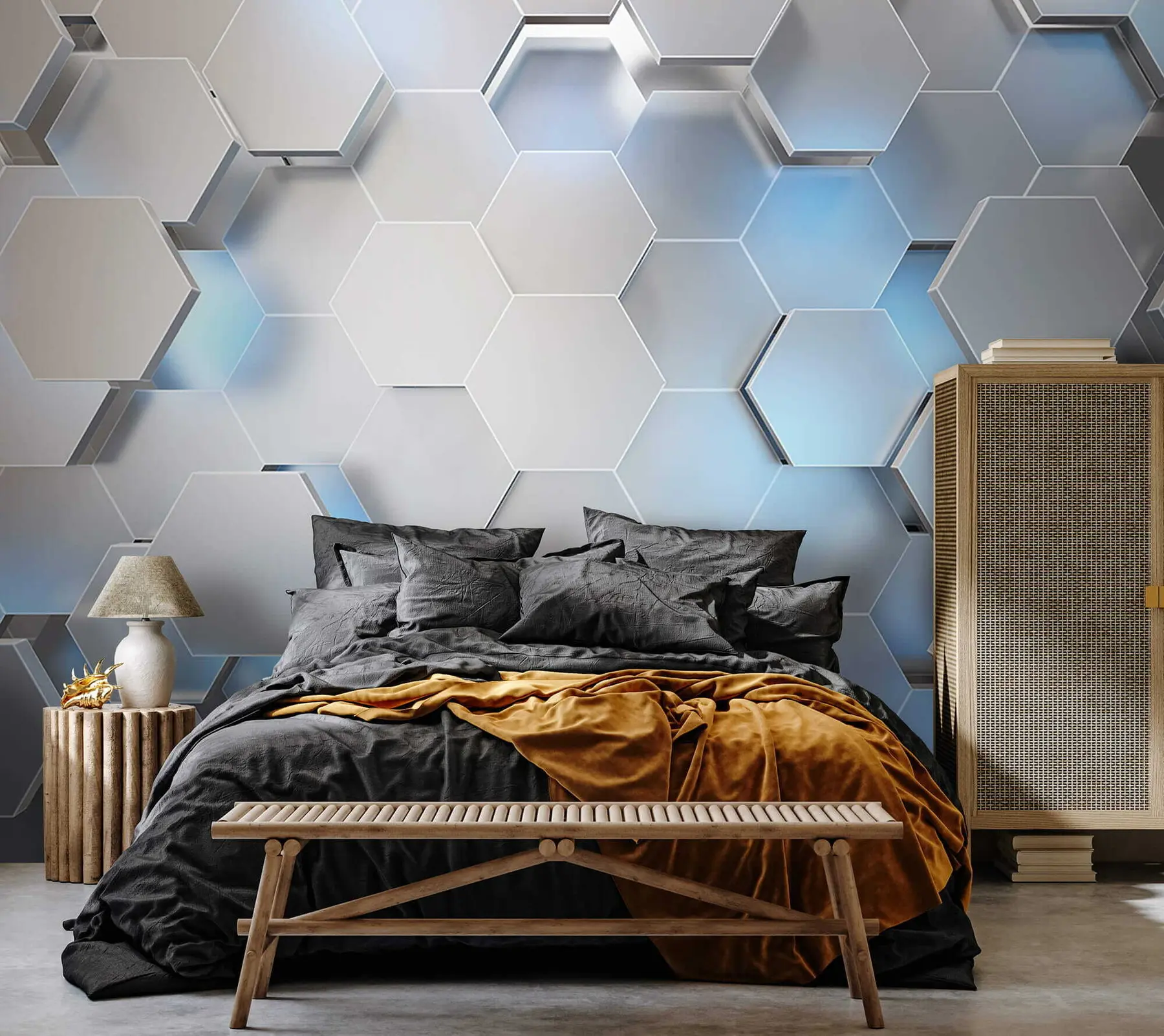 wall murals Азур, плави и правоугаоник u59733