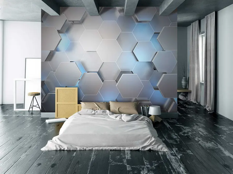 wall murals Азур, плави и правоугаоник u59733