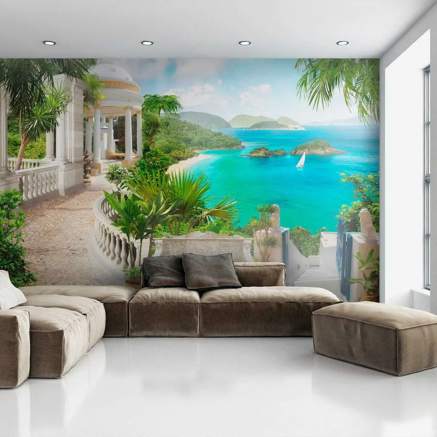 wall murals Одмарајте се на обали u79434