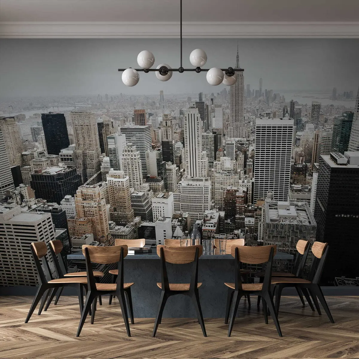 wall murals Њујорк из птичјег погледа на очи u58745