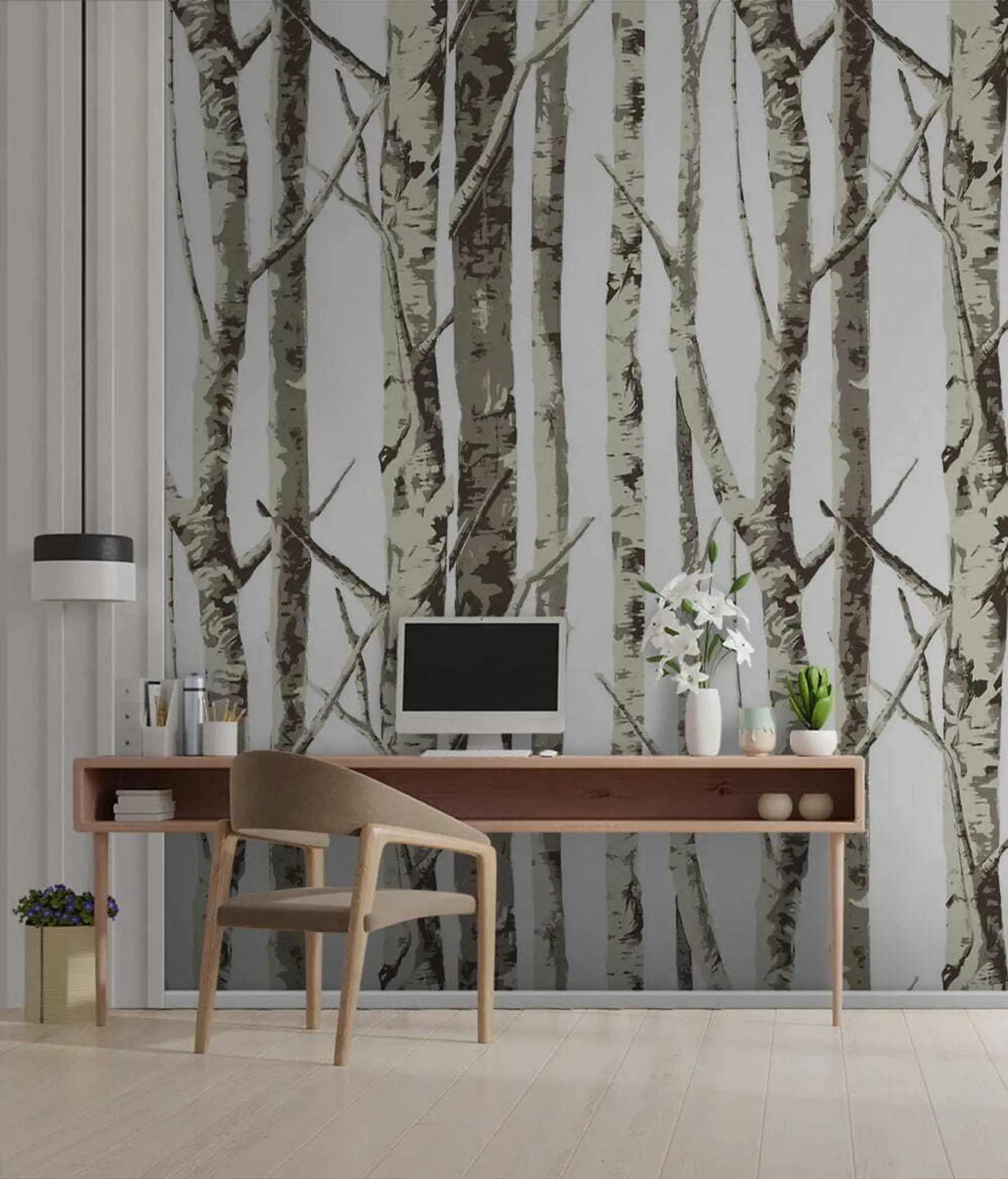 wall murals Биљке, гранчице и природни пејзаж u58970