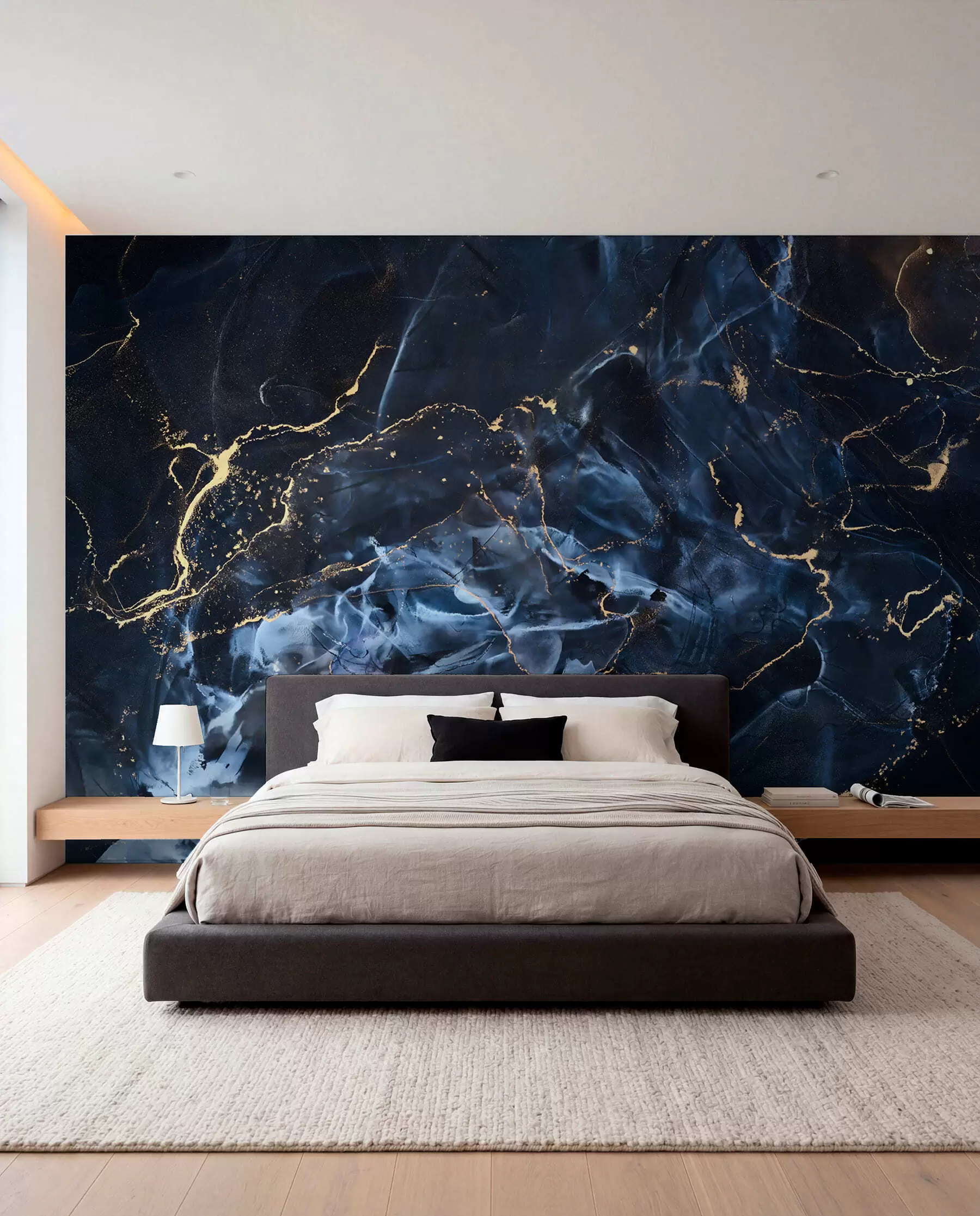 wall murals Tokovi plavog mermera u71173