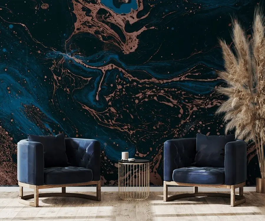 wall murals Плаве течности, ефекат мермера u71439