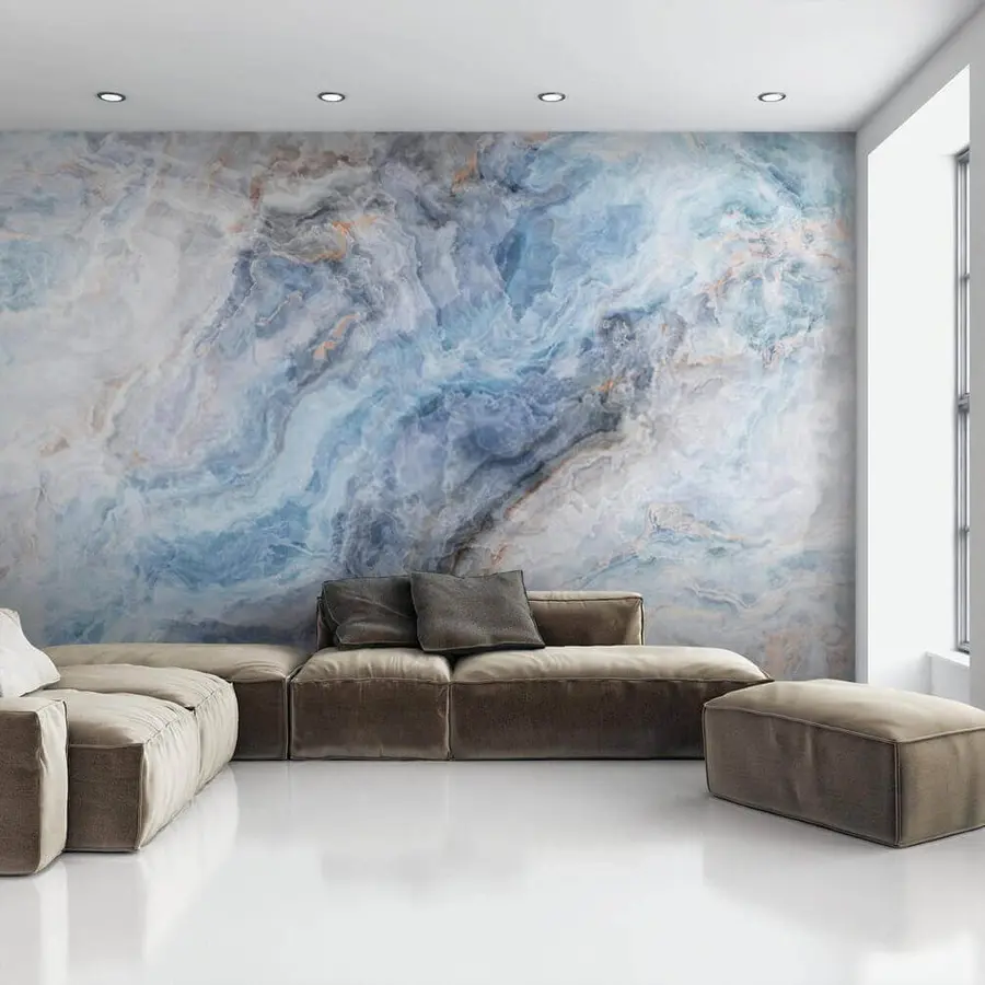 wall murals Плави мермер u18218
