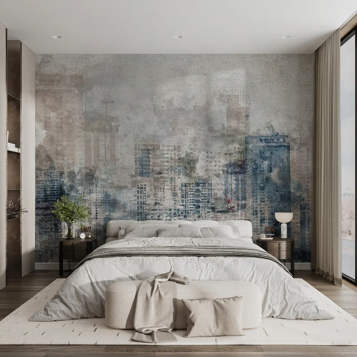 wall murals Акварел град, платно u20070