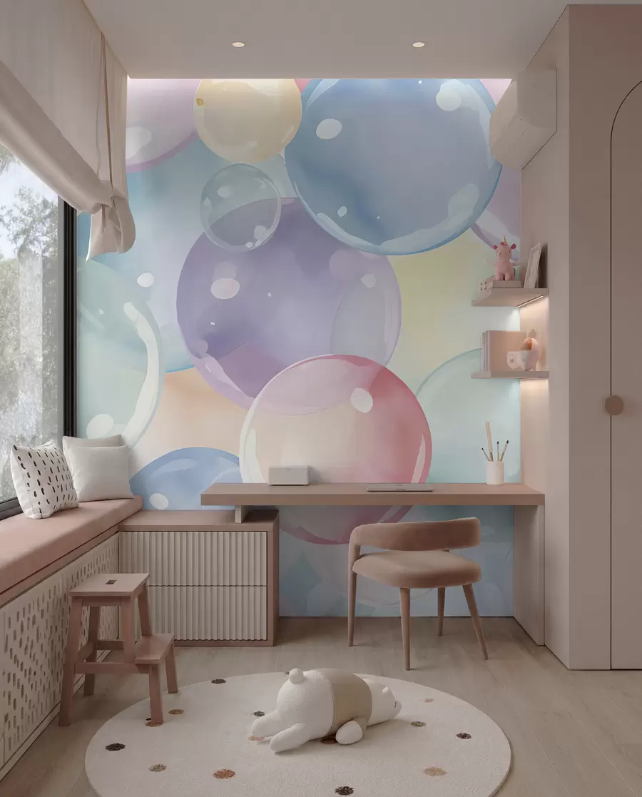 wall murals Pastelni mjehurići u99730